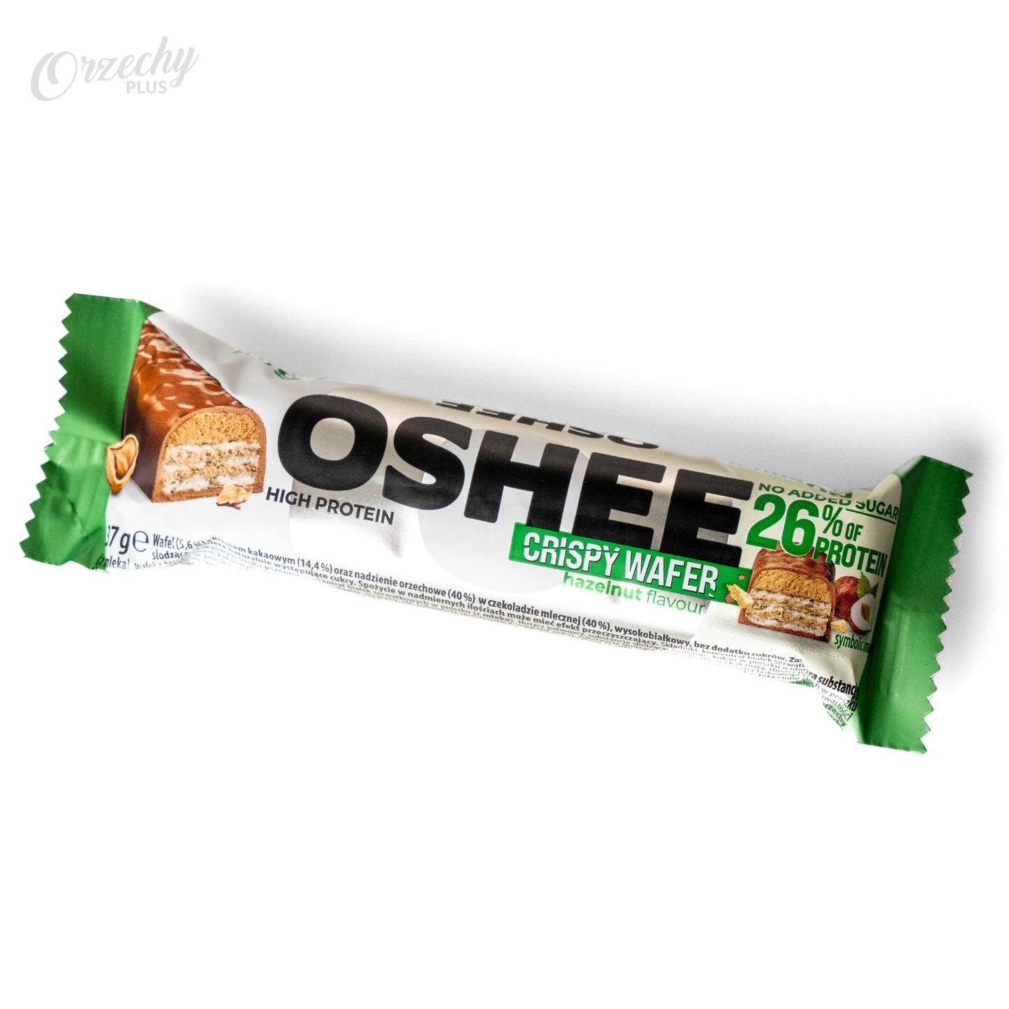 Wafelek białkowy „Oshee” z orzechami laskowymi, 37 g