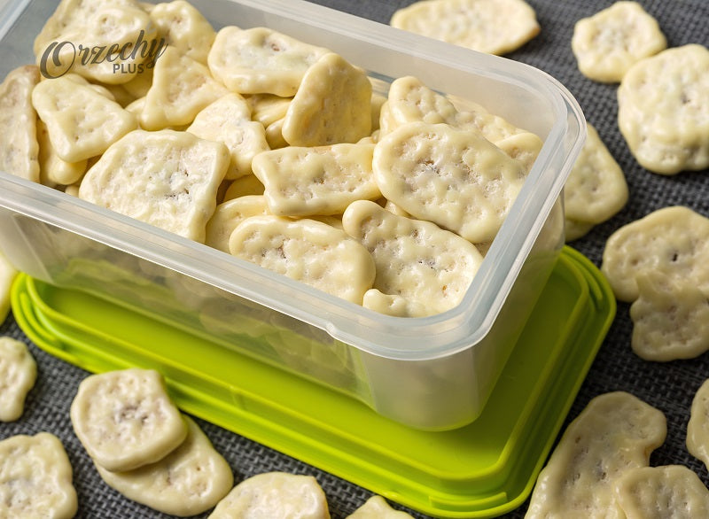 Chipsy bananowe w czekoladzie jogurtowej, 1 kg