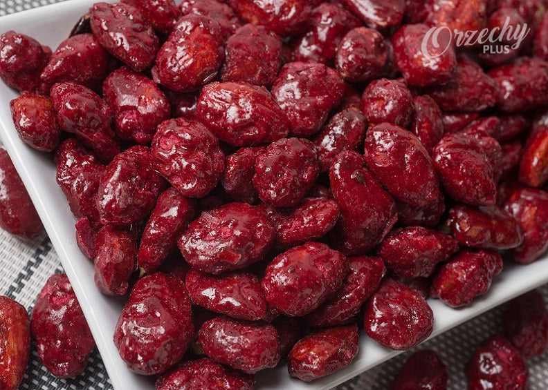 Prażone karmelizowane migdały o smaku jeżynowym, 1 kg