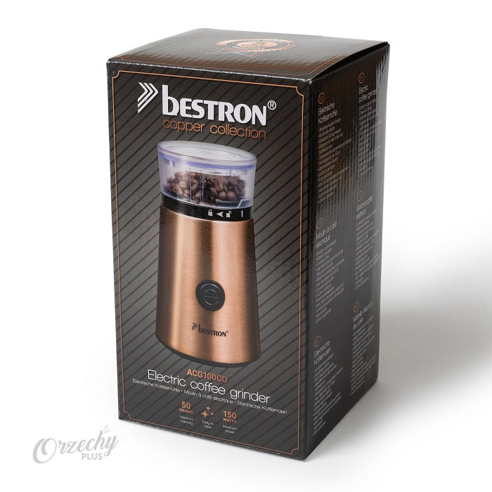 Elektryczny młynek do kawy „BESTRON“ copper collection, 1 szt.