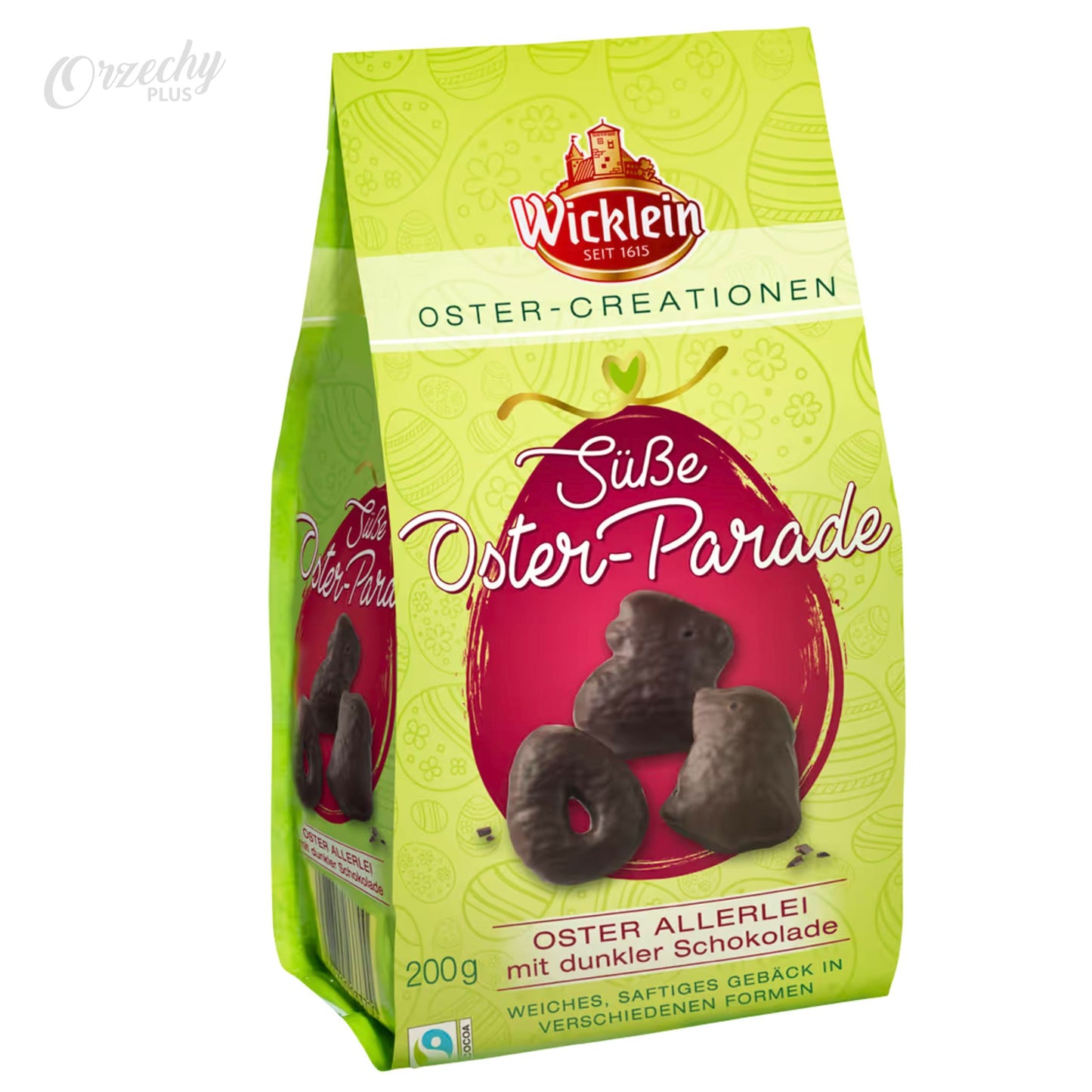 „Wicklein“ pierniki wielkanocne w polewie z czekolady deserowej, 200 g