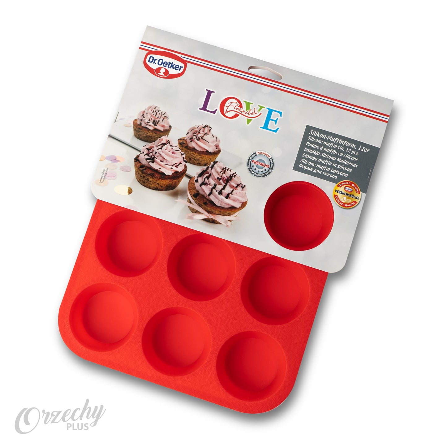 ,,DR. OETKER” duża silikonowa forma do małych babeczek, 1 szt.