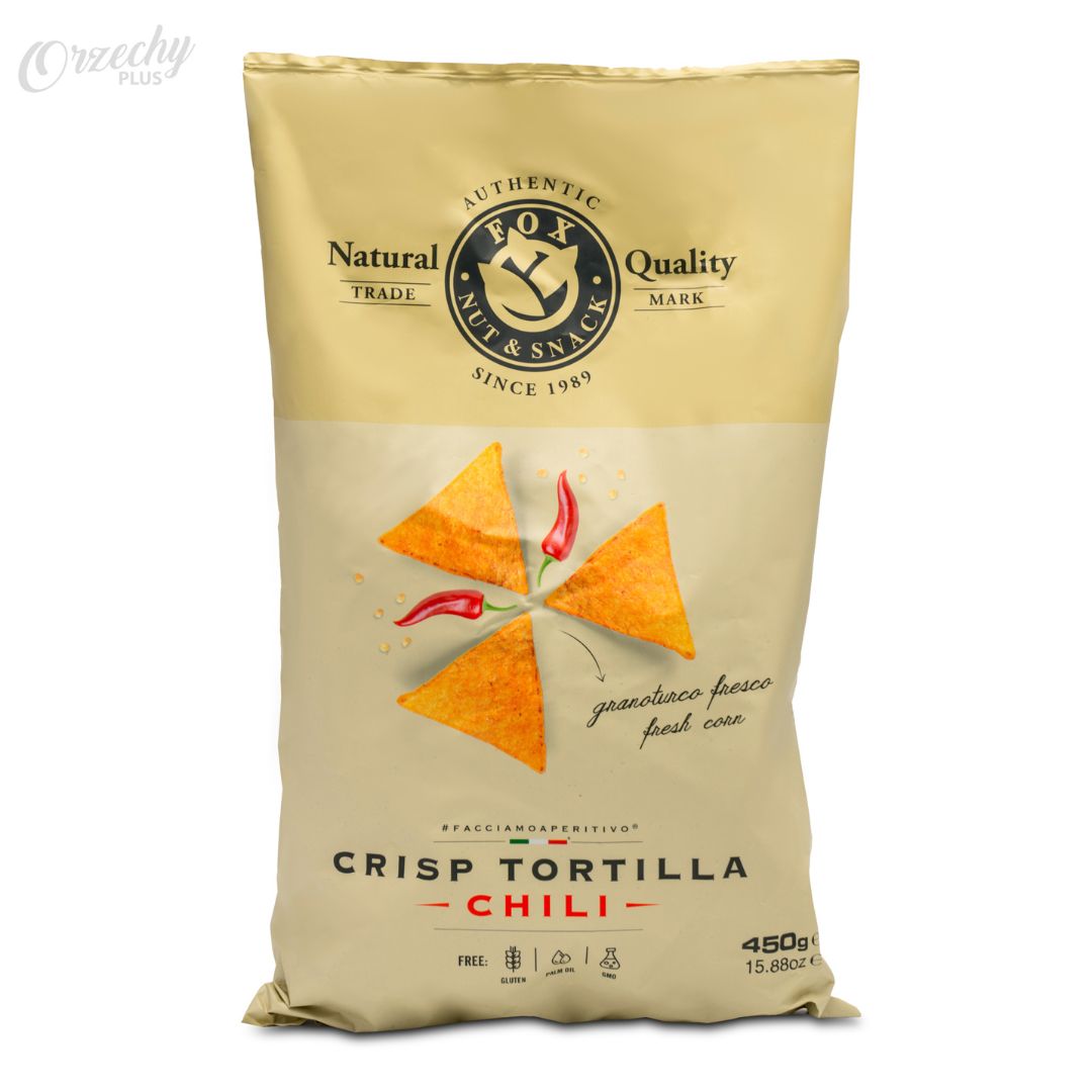 Chipsy tortilla z papryczką chili „FOX“, 450 g