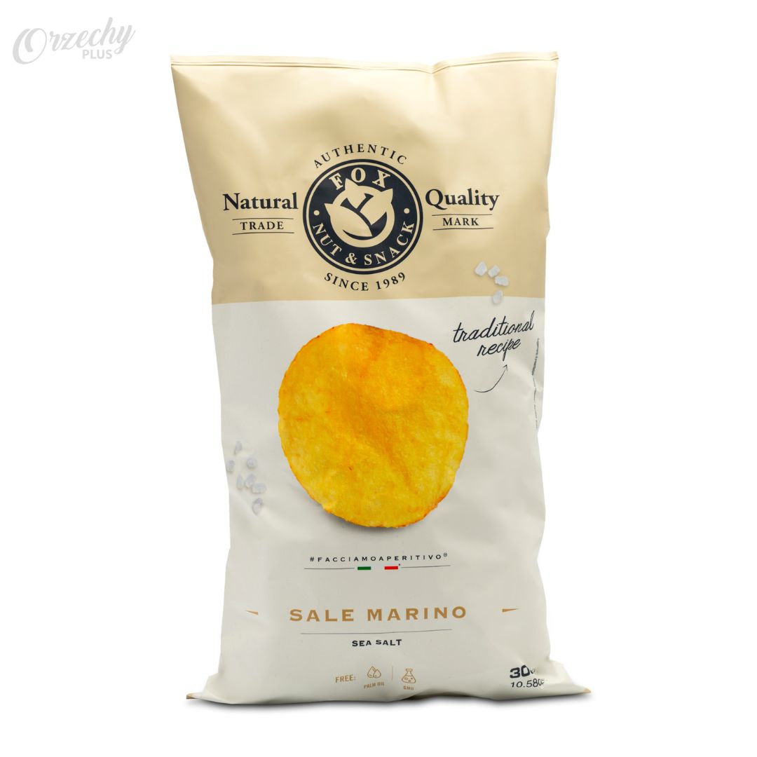 Chipsy ziemniaczane z solą morską „FOX“, 300 g