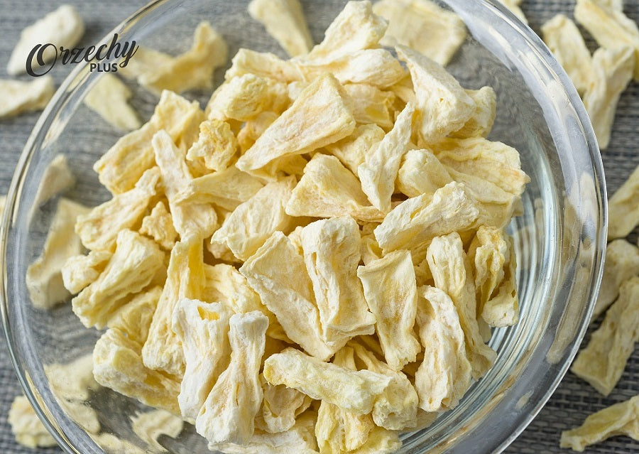 Liofilizowany ananas kostka, 100 g