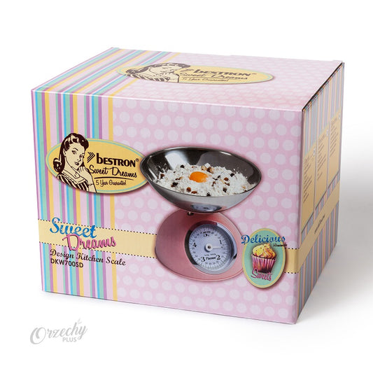 Elektroniczna waga kuchenna z misą „BESTRON“ „Sweet Dreams”, 1 szt.