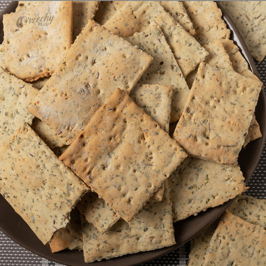 Krakersy z czosnkiem niedźwiedzim, 500 g