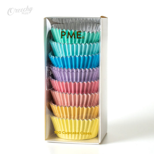 Foremki foliowe do babeczek w pastelowych kolorach „PME“, 100 szt.