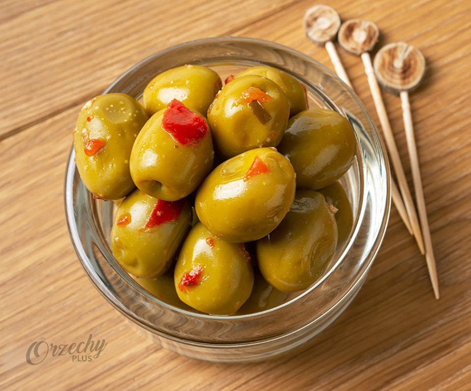 Pikantne oliwki zielone, 250 g